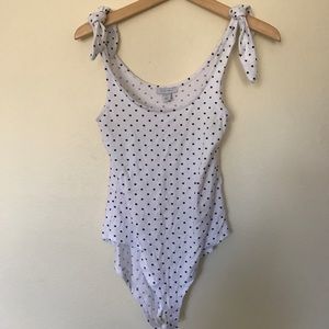 Polka dot body suit
